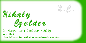mihaly czelder business card